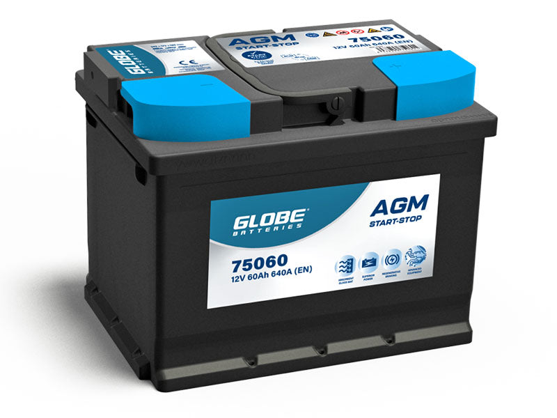 GLOBE START-STOP AGM 60AH 242X175X190 -/+ 640A EN