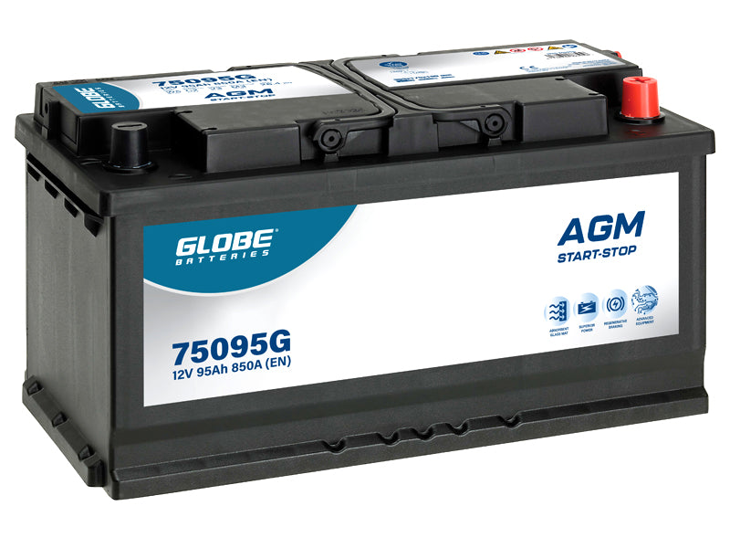 GLOBE AGM 95AH 353X175X190 -/+ 850A EN
