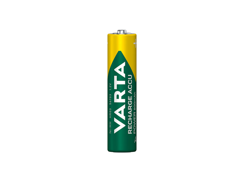 VARTA, RECHARGEABLE, ACCU R2U AAA 800MAH 4 KPL