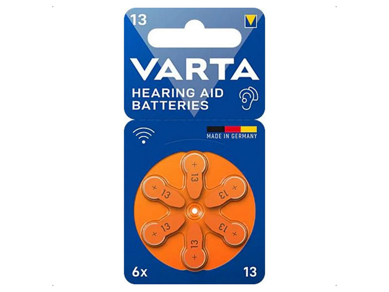 VARTA, HEARING AID, 13 KUULOKOJEPARISTO 6 KPL