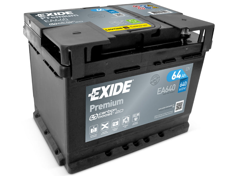 EA640 EXIDE PREMIUM 64AH 242X175X190 -/+ 640A