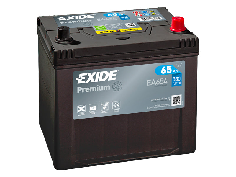 EA654 EXIDE PREMIUM 65AH 230X173X222 -/+ 580A