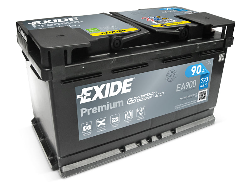 EA900 EXIDE PREMIUM 90AH 315X175X190 -/+ 720A