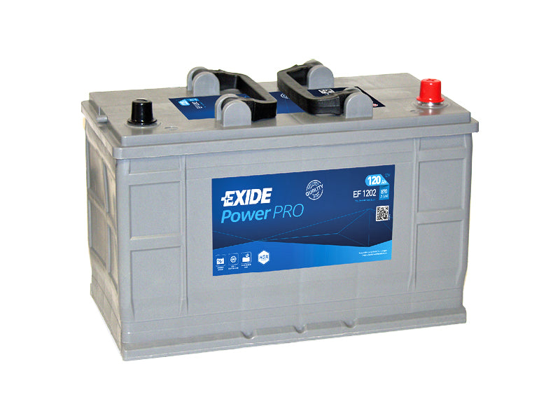 EF1202 EXIDE POWERPRO 120AH 349X175X235 -/+ 870A