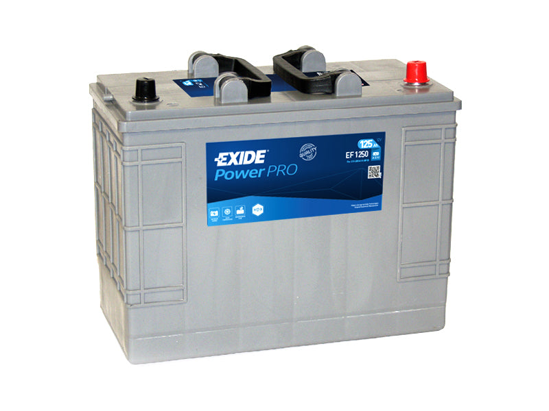 EF1250 EXIDE POWERPRO 125AH 349X175X285 -/+ 850A