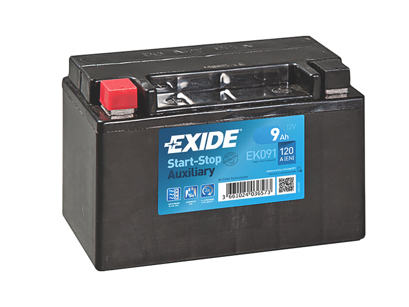 EXIDE START-STOP AUXILIARY 9AH 150X90X105 +/- 120A