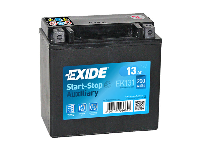 EXIDE START-STOP AUXILIARY 13AH 150X90X145 +/- 200A