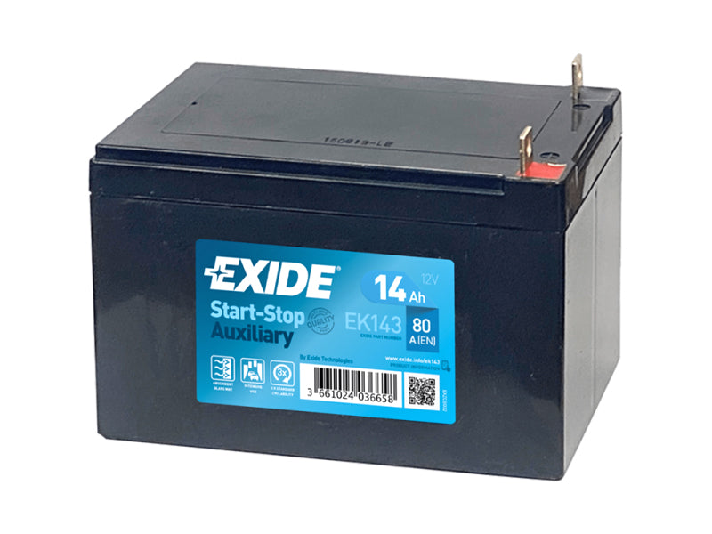 EXIDE START-STOP AUXILIARY 14AH 150X100X100 -/+ 80A
