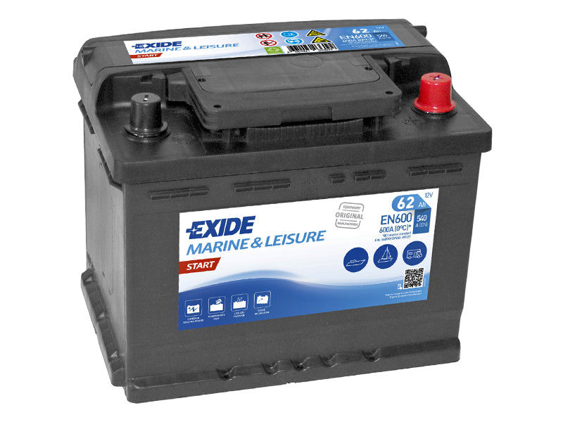 EN600 EXIDE START 62AH 242X175X190 -/+ 540A
