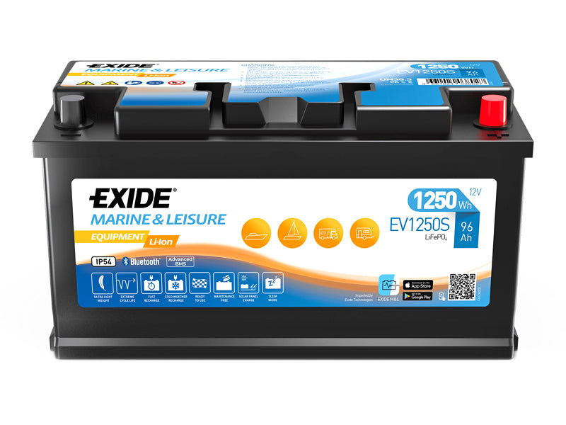 EV1250S EXIDE EQUIPMENT LI-ION 96AH 355X176X190 -/+