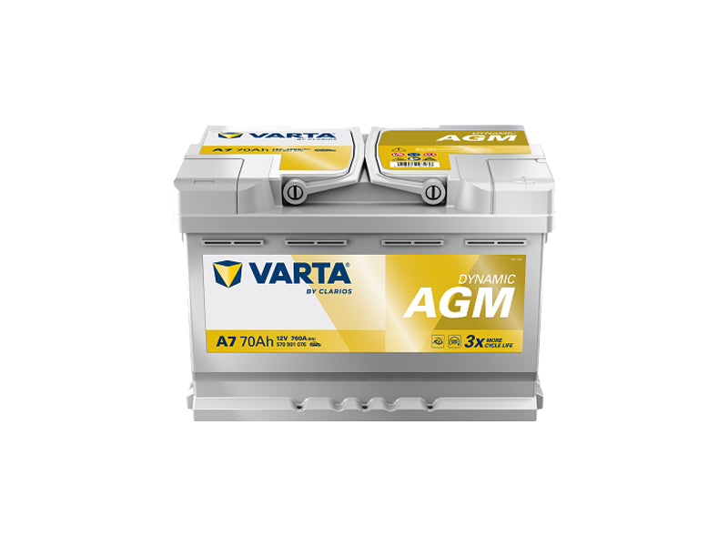 VARTA DYNAMIC AGM 70AH 760A 278X175X190MM -/+