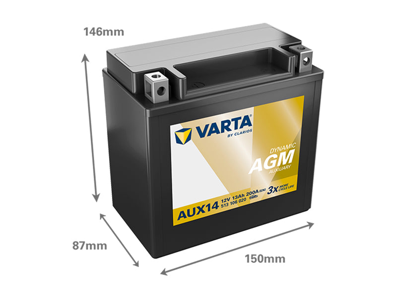 VARTA DYNAMIC AUX 13AH 200A 150X87X146MM +/-