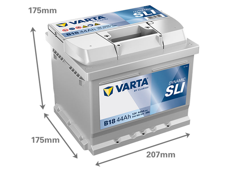 VARTA DYNAMIC SLI 44AH 440A 207X175X175MM -/+