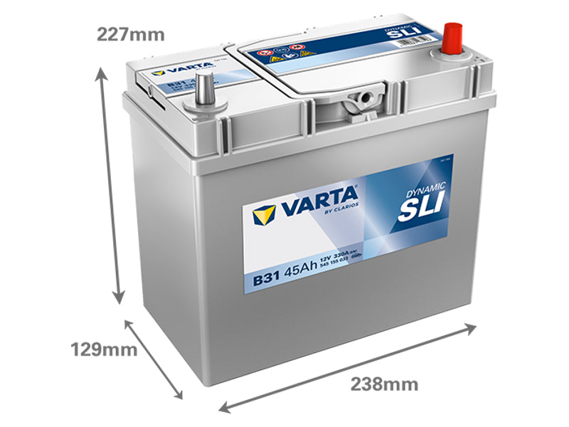 VARTA DYNAMIC SLI 45AH 330A 238X129X227MM -/+