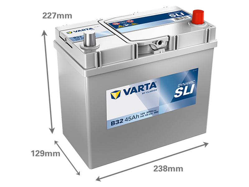 VARTA DYNAMIC SLI 45AH 330A 238X129X227MM -/+