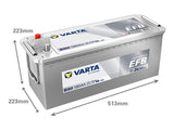 VARTA PROMOTIVE EFB 190AH 1050A 513X223X223MM +/-
