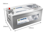 VARTA PROMOTIVE EFB 240AH 1200A 518X276X242MM +/-