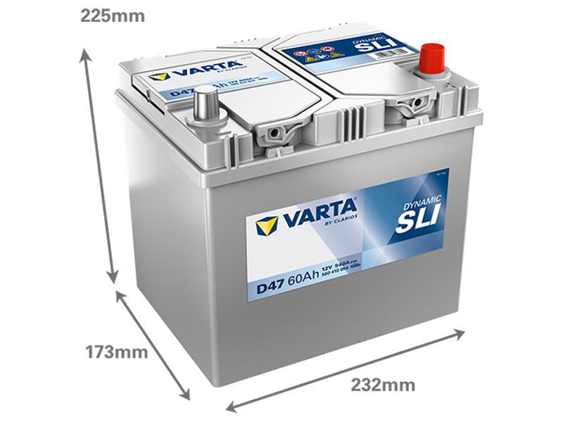 VARTA DYNAMIC SLI 60AH 540A 232X173X225MM -/+