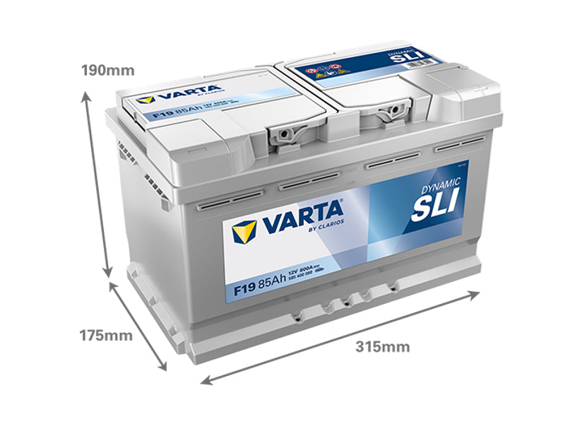 VARTA DYNAMIC SLI 85AH 800A 315X175X190MM -/+