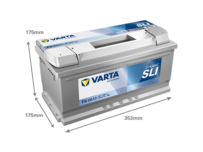 VARTA DYNAMIC SLI 88AH 740A 353X175X175MM -/+