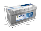VARTA DYNAMIC SLI 110AH 920A 393X175X190MM -/+