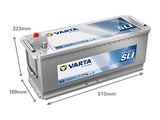 VARTA PROMOTIVE SLI 140AH 800A 513X189X223MM +/-