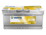 VARTA PROFESSIONAL AGM 105AH 950A 394X175X190MM -/+