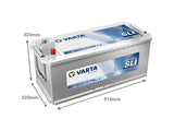 VARTA PROMOTIVE SLI 180AH 1100A 513X223X223MM -/+