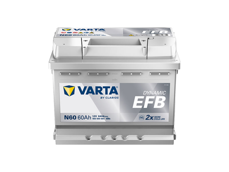 VARTA DYNAMIC EFB 60AH 640A 242X175X190MM -/+