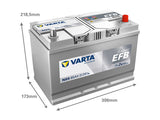 VARTA DYNAMIC EFB 85AH 800A 306X173X225MM -/+