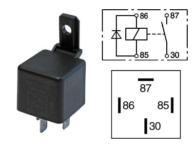 RELE 12V 40A 4-N. DIODILLA