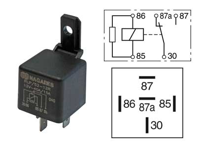 RELE 12V 40/15A 5-N. VAST