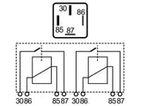 KAKSOISRELE 12V 2X40A
