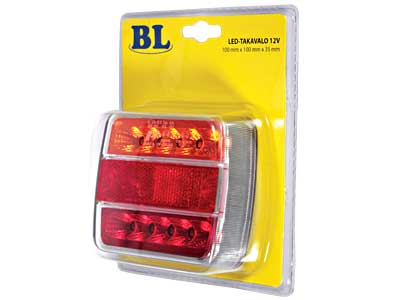 LED-TAKAVALO 12V REK.VALOLLA 4-TOIM #