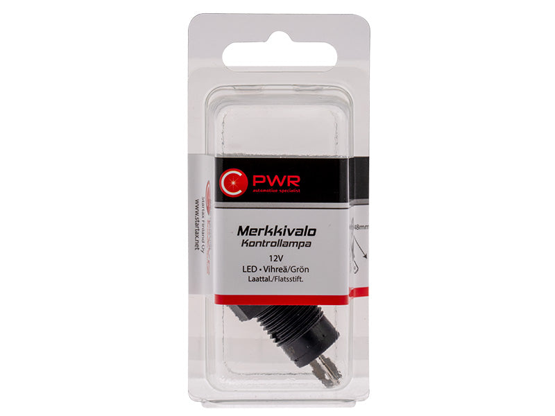 C-PWR MERKKIVALO 12V LED VIHR. LAATTAL.