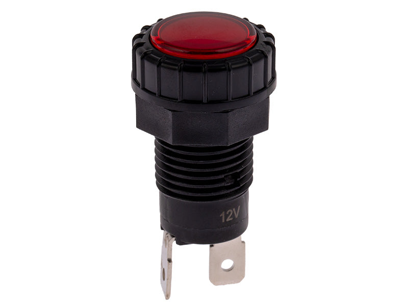 C-PWR MERKKIVALO 12V LED PUN. LAATTAL.