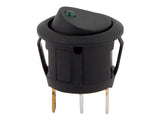 C-PWR KEINUKATKAISIJA ON-OFF LED 12V 20MM AS.REIKÄ - EI SYMBOLIA