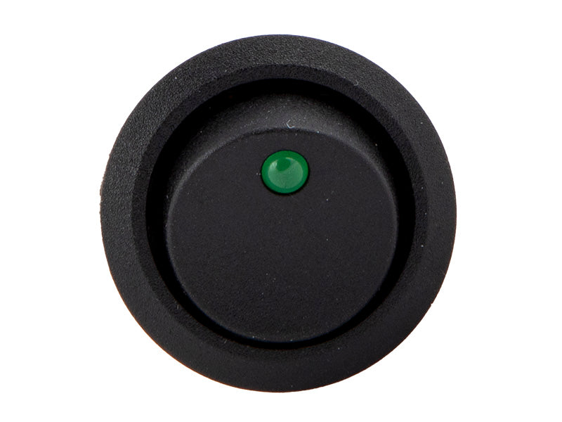 C-PWR KEINUKATKAISIJA ON-OFF LED 12V 20MM AS.REIKÄ - EI SYMBOLIA
