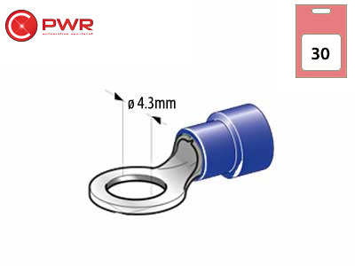 C-PWR RENGASLIITTIMET SIN 30KPL M4/22MM