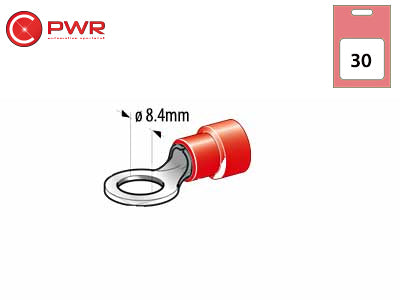 C-PWR LIITIN PUNAINEN LENKKI 8MM 30KPL