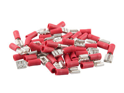 C-PWR LAATTALIITTIMET PUN 40KPL 6.3X0.8MM NAARAS