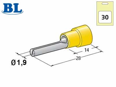 PIIKKILIITTIMET KELT 30KPL 2,7/28MM #