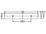 LED SISÄVALO HELLA 3,5W 12 LEDIÄ 355X59MM 10-30V