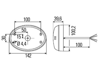 TAKAVALO HELLA AGROLUNA LED 12-24V