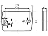 LED-VALO PUNAINEN, 9-33 V PYSTYASEN *