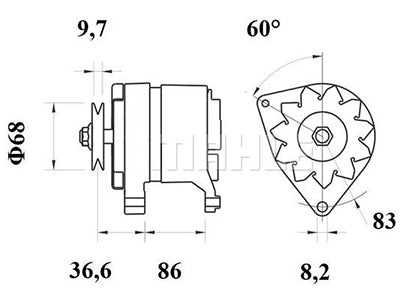 LATURI IA0301 12V 55A