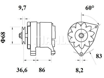 LATURI IA0305 12V 55A