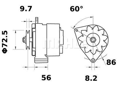LATURI IA0215 12V 65A