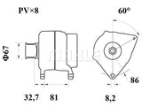 LATURI MG246 FORD 100A 8-URA HP