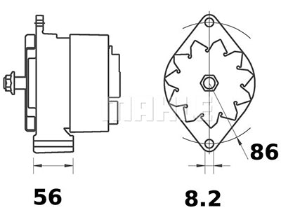 LATURI IA1154 12V 120A CASE,IH